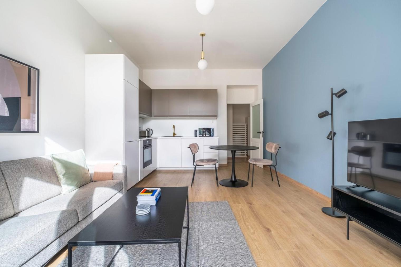 Apartment Blueground Vrsovice Near Renaissance-style Park Prg-7